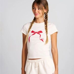 Dairy Boy Cherry Ribbon Baby Tee